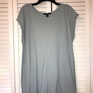 Forever 21 blue ribbed T-shirt dress